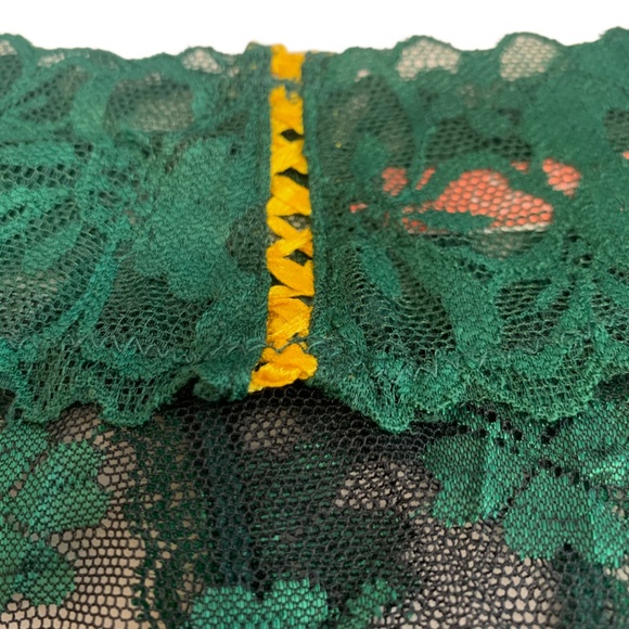 SOLD - Splendies 3 Leaf Clover Thong Panties Size 4x St. Patrick’s Day Lace New - Picture 3 of 11